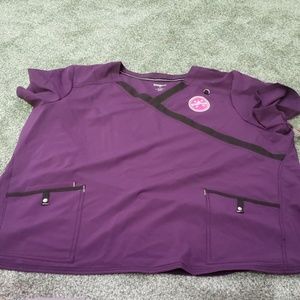 NWT purple scrub top